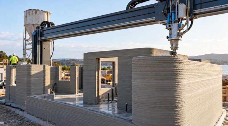 Može li 3D štampani beton da smanji emisiju CO₂ u građevinarstvu?